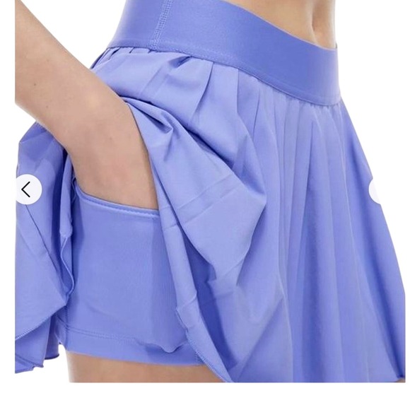 ARITZIA TNA Women's Tennis Pleated skort Size L blue - Picture 2 of 9